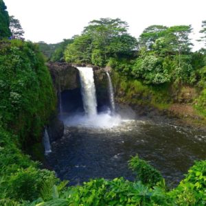 rainbow falls going off big island