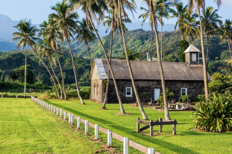 Old church along the Hana Highway 