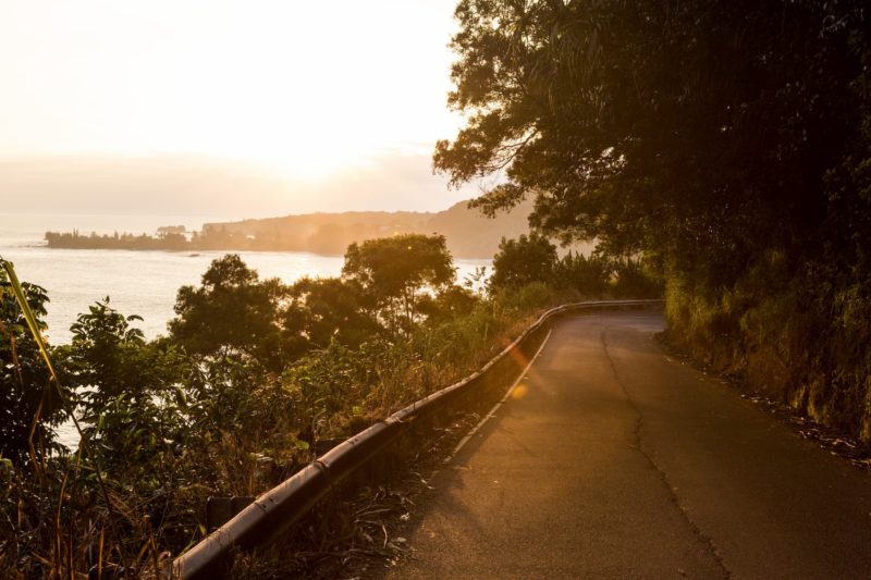 sunrise at the Hana highway