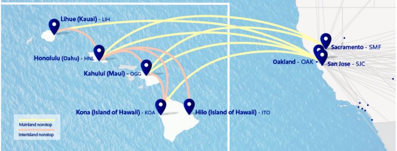 route map Hawaii southwest airlines
