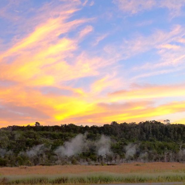 Sunrise at the Steam Vents