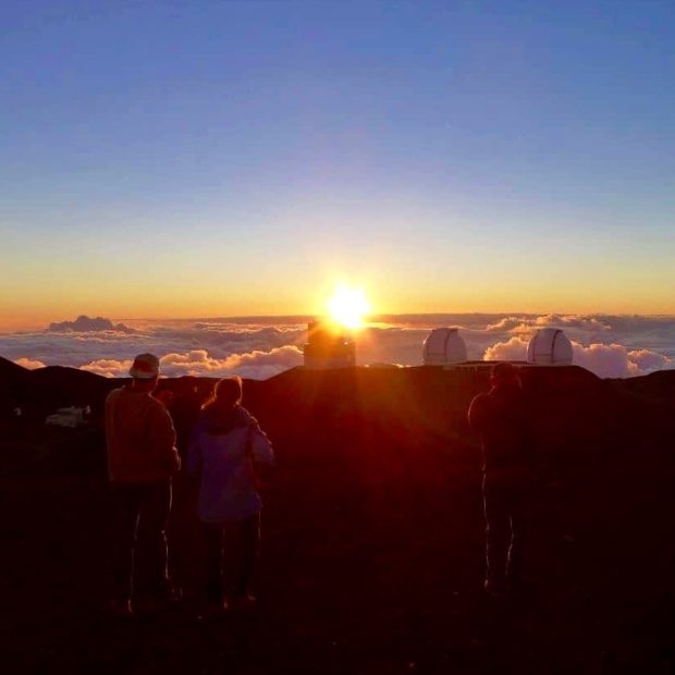 Sunset at the Mauna Kea summit
