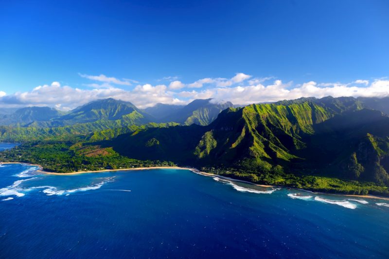 Napali coast from Helicopter