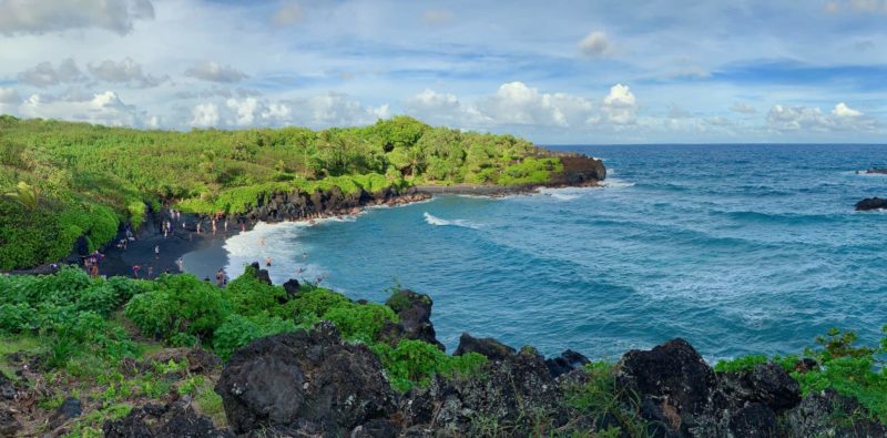 Wai’anapanapa State Park black sand beach