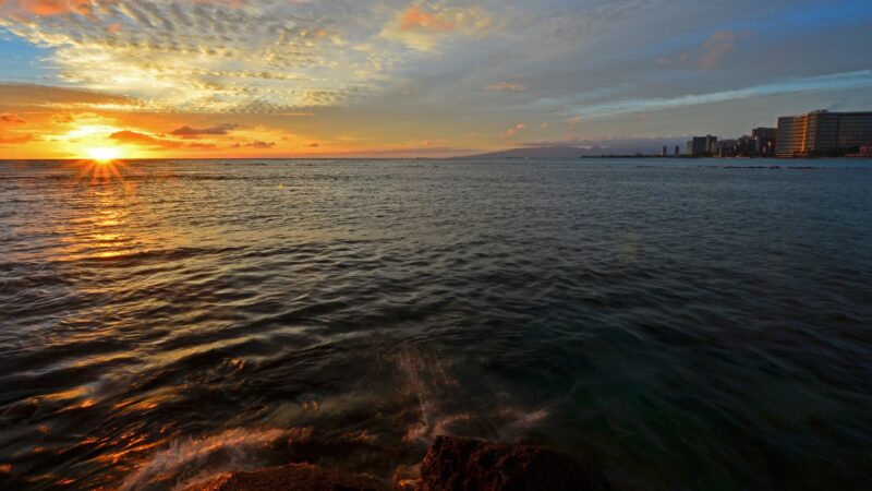 A Waikiki sunset