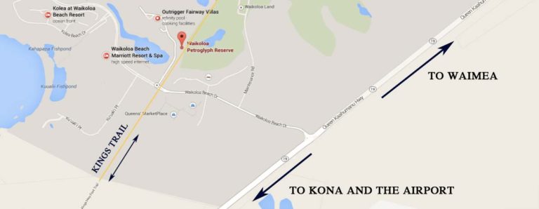 Directions to the Waikoloa Petroglyph field