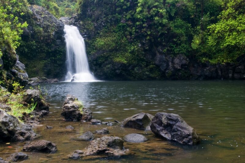 The Wailua Iki Falls on Maui