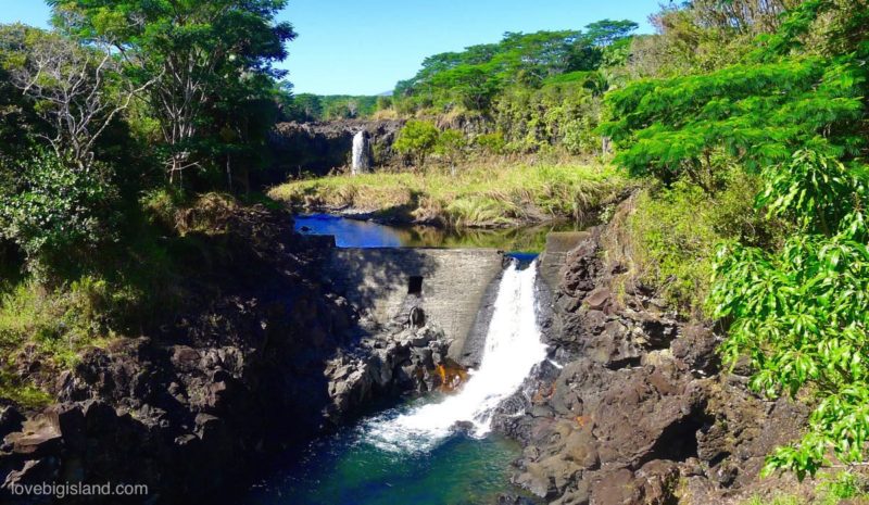 waterfall, wailuku river, hilo, big island, hawaii